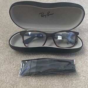 Ray-Ban Tortoise Shell Eyeglasses with Case